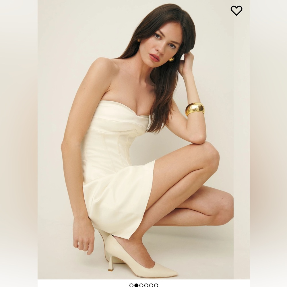NWT Reformation Pacie mini Strapless Dress
